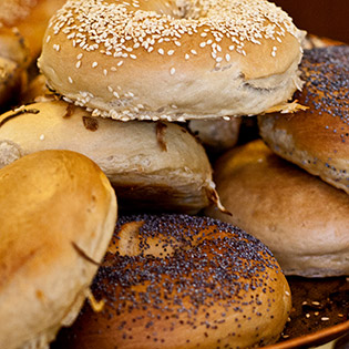 Sourdough bagels : Bread